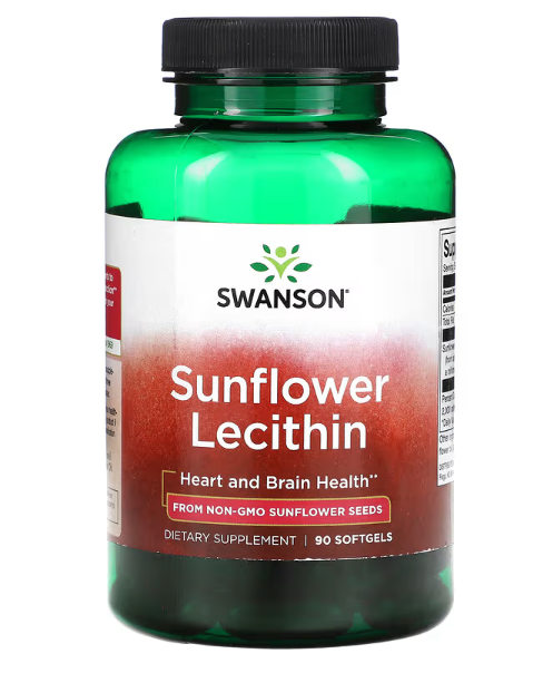 Swanson Лецитин Подсолнечный 1200 мг, 90 капсул 