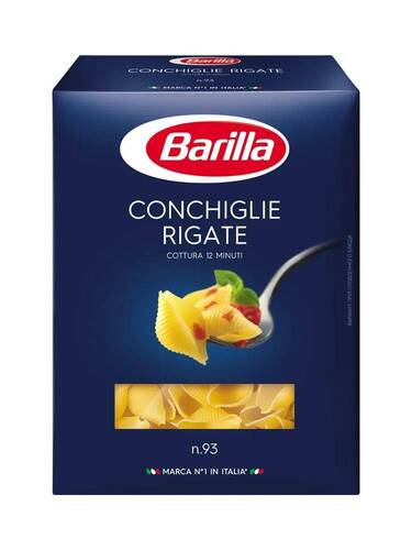 BARILLA Паста Conchiglie Rigate n. 93 (Конкле Регате 93), 450 гр
