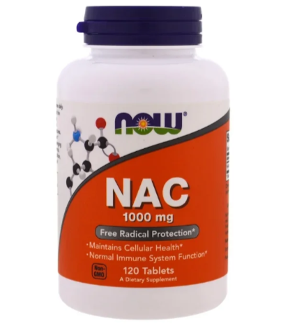 Now Foods N-Ацетилцистеин, NAC 1000 мг, 120 таблеток