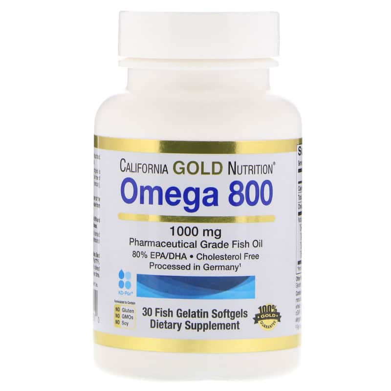 California Gold Омега 800 EPA / DHA 30 капсул