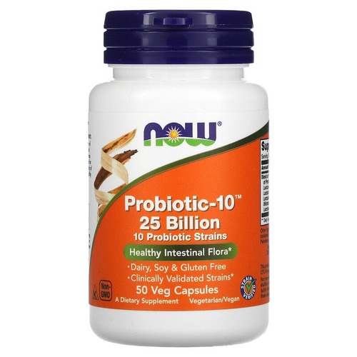 Now Foods  Пробиотики 25 млрд (50 растительных капсул)