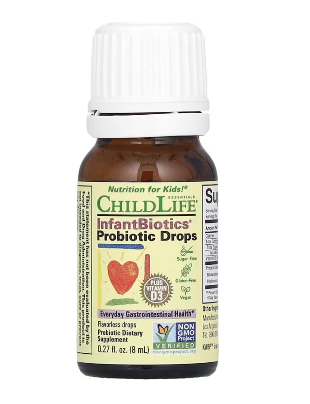 ChildLife Essentials Пробиотические Капли для Младенцев, InfantBiotics, 8 мл/без добавок