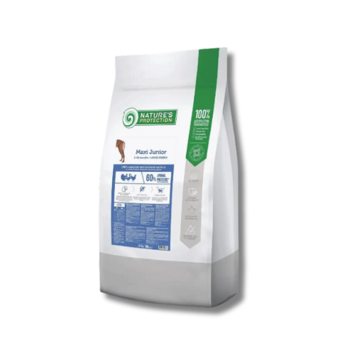 Nature's Protection, Maxi Junior, Large Breeds, Сухой Корм для Щенков Крупных Пород (Курица), 18 кг 
