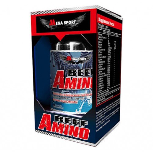 Mega Sport Говяжье аминокислоты, Beef Amino, 325 таблеток
