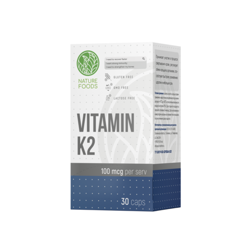 Nature Foods Витамин К-2 100 мкг, 60 капсул