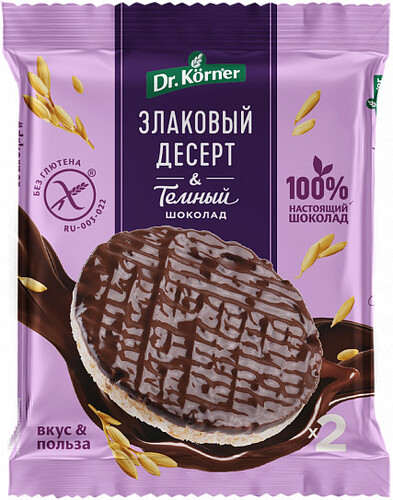 Dr.Korner Изделия злаковые с шоколадом 