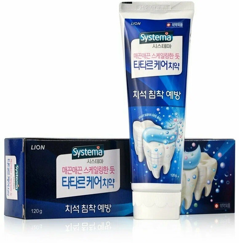 CJ LION, Зубная паста для ПРЕДОТВРАЩЕНИЯ зубного камня, Systema Cavity Plus Care Toothpaste 120 гр 