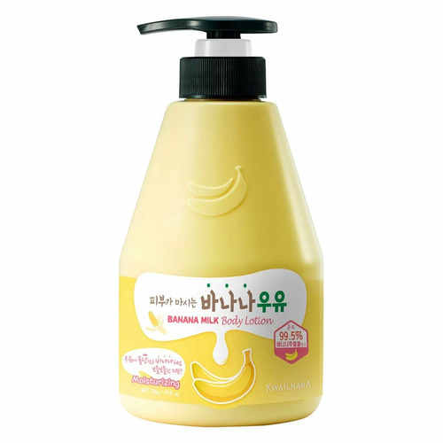 Welcos Kwailnara Banana Body Lotion, Лосьон для тела с банановым молоком 560 мл 