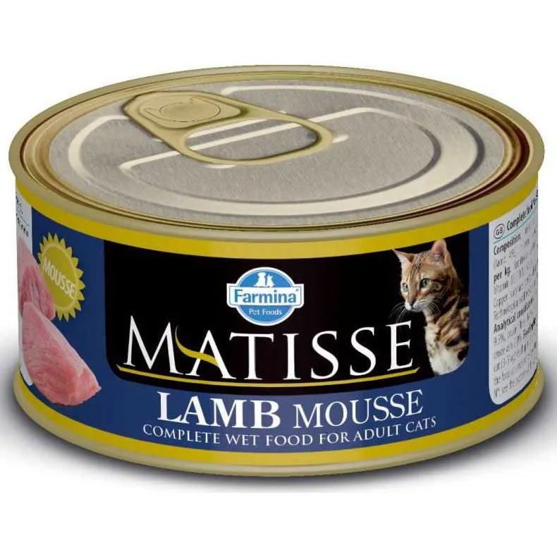 Farmina, Matisse, Беззерновые консервы для кошек всех пород, Мусс с ягненком, 85 г
