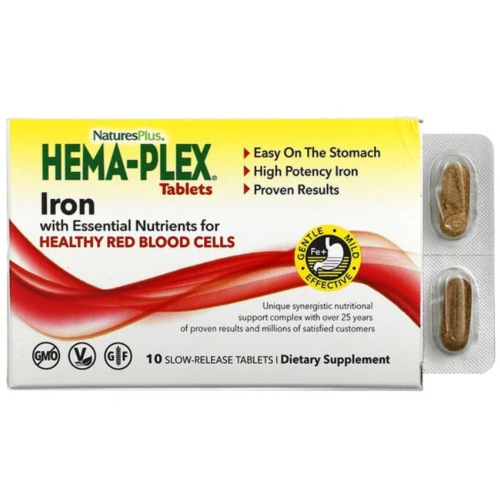 NaturesPlus, Hema-Plex, 30 таблеток 