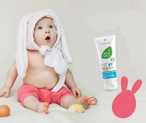 LR ALOE VIA  Aloe Vera Baby Детский защитный крем для чувствительной кожи 100 мл