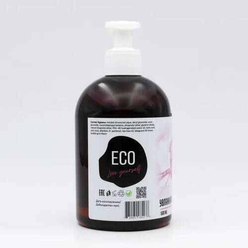 Eco Life Увлажняющее крем-мыло для рук Bubble Gum 500 мл