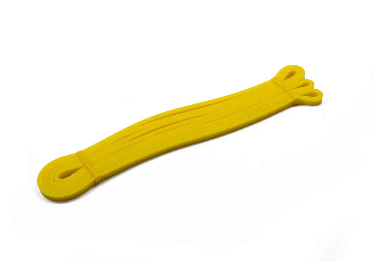 Резинка для фитнеса (эспандер) FitRule (1000см х 1см) / Цвет - Желтый