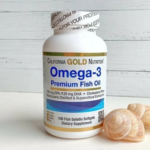 California Gold Nutrition Омега-3 Fish Oil, 100 капсул