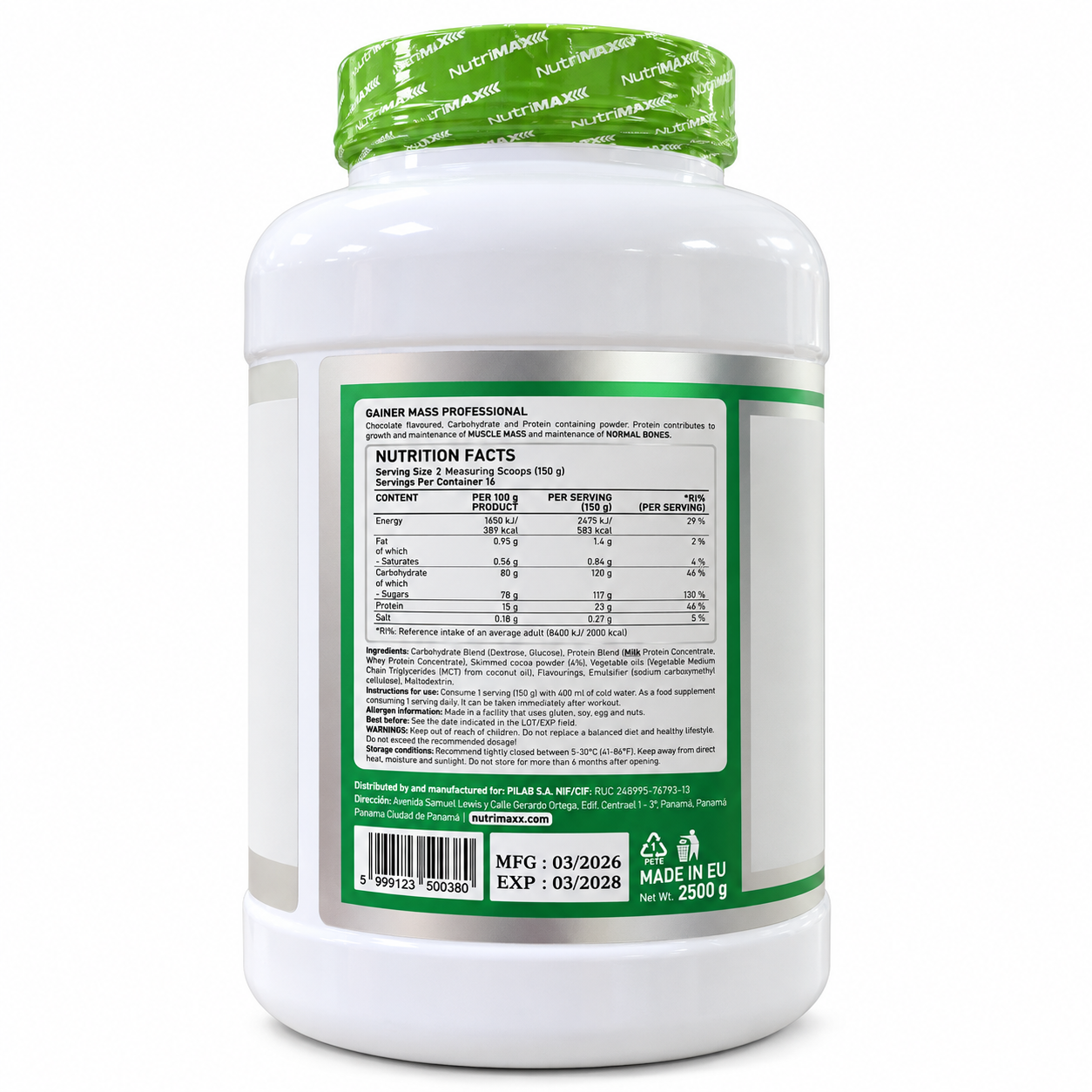 Nutrimax Гейнер, 2кг