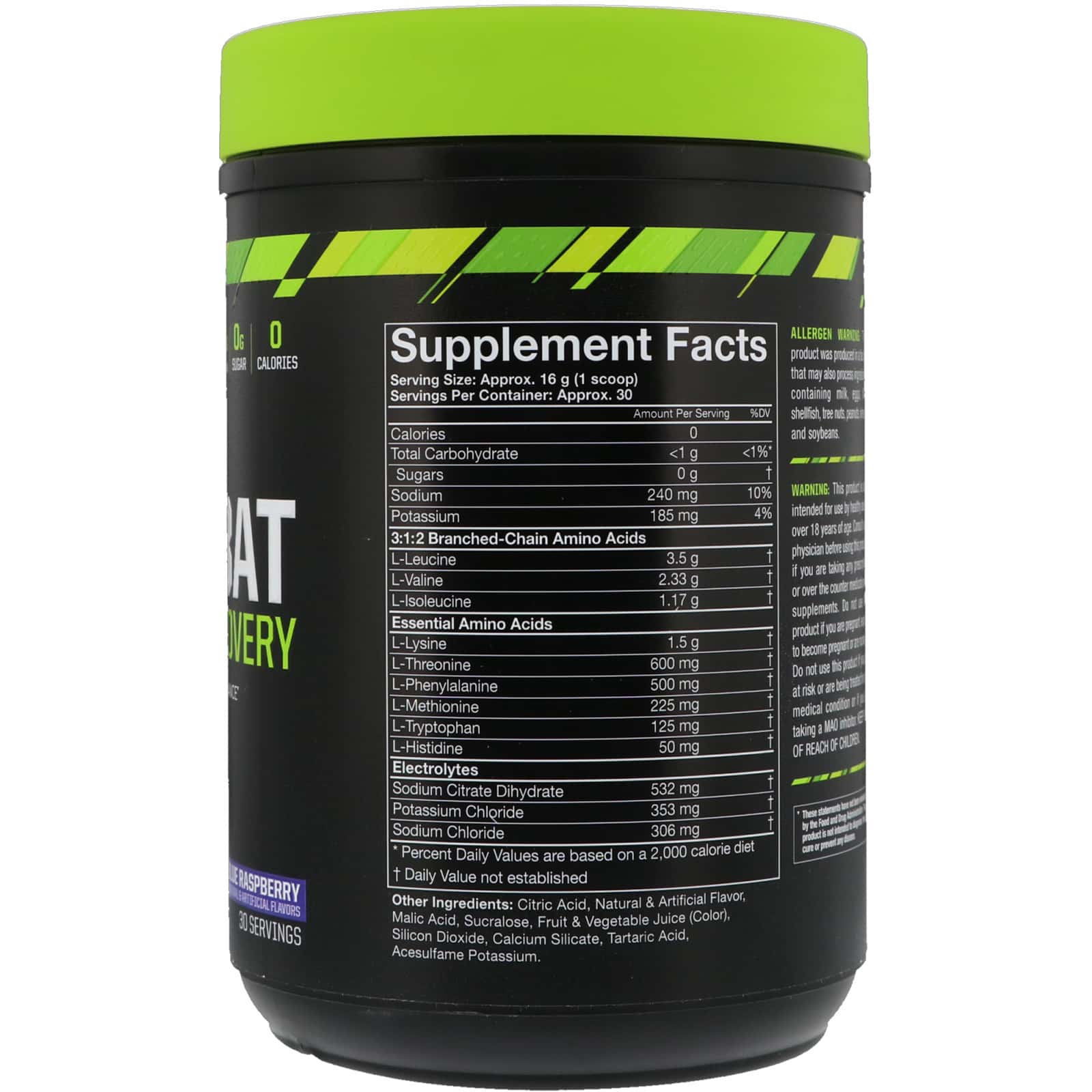 MusclePharm Combat BCAA + Recovery, 480 гр