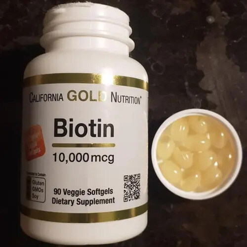 California Gold Nutrition Биотин 10 000 мкг, 90 капсул