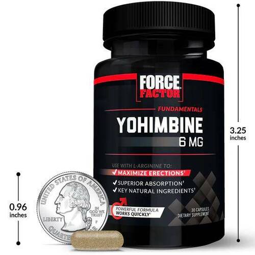 Force factor Йохимбин 6 мг, 30 капсул
