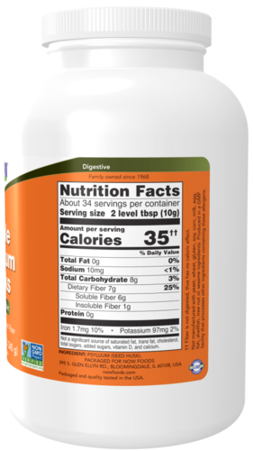 Псиллиум, Whole psyllium husks 340 гр → Now Foods ᐈ Купить в Казахстане ...