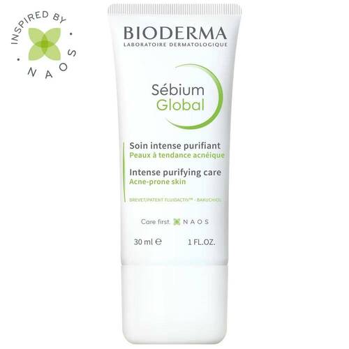 BIODERMA, Sebium Global крем интенсивный уход для проблемной кожи, 30 мл