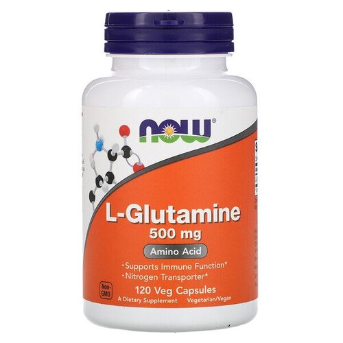 Now Foods L-Glutamine 500 mg 120 капс