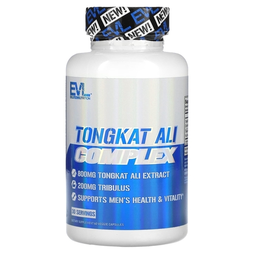 EVLution Nutrition, Комплекс Тонгкат Али, 800 мг, 60 растительных капсул