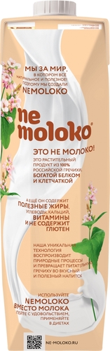 Nemoloko Гречневое молоко классическое Лайт 1,5%, 1000 мл