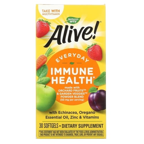 Nature's Way Мультивитамины для Иммунитета, Alive! Immune Health 30 капсул