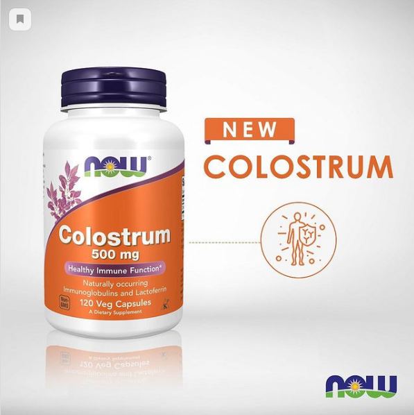 Now Foods Colostrum, Колострум 500 mg 120 vcaps