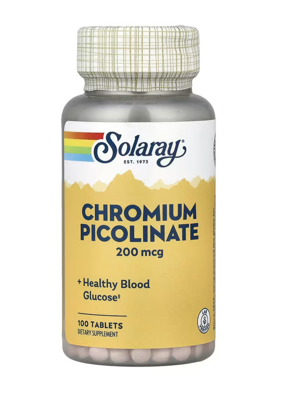 Solaray Хром Пиколинат, Chromium Picolinate 200 мкг, 1000 таблеток 