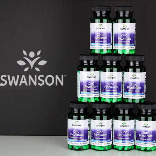 Swanson Zinc Picolinate, Пиколинат цинка 22 mg, 60 капсул