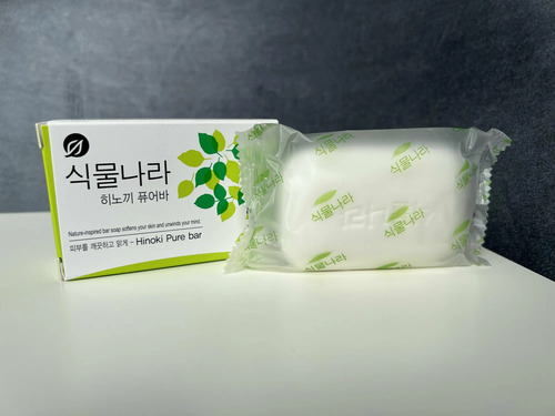CJ LION, Мыло ОЧИЩАЮЩЕЕ с экстрактом Японского Кипариса, Shingmulnara Botanic 100 гр