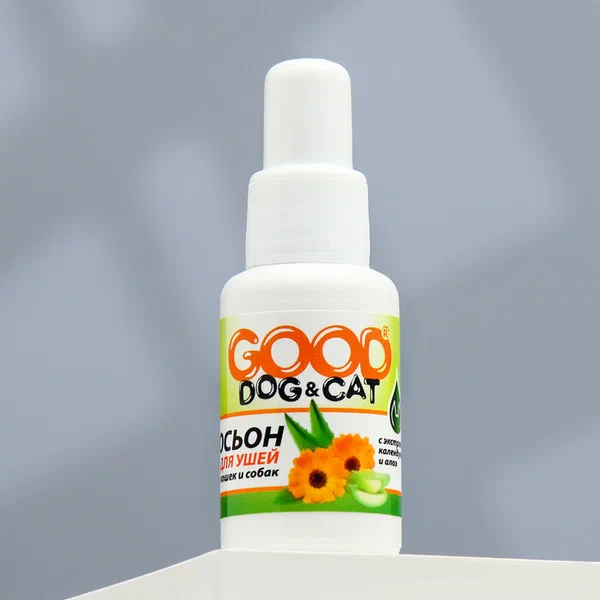 Good Dog&Cat, Лосьон для Ушей для Кошек и Собак, 30 мл
