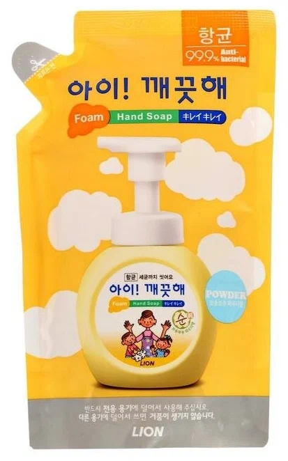 CJ LION, Мыло-Пенка для рук Антибактериальное для ЧУВСТВИТЕЛЬНОЙ КОЖИ 200 мл запасной блок 