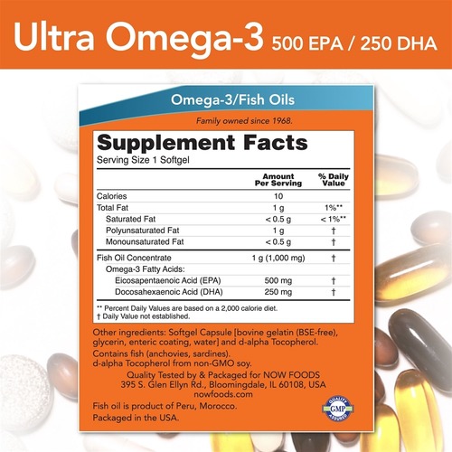 Now Foods Ultra Omega-3, 90 капсул