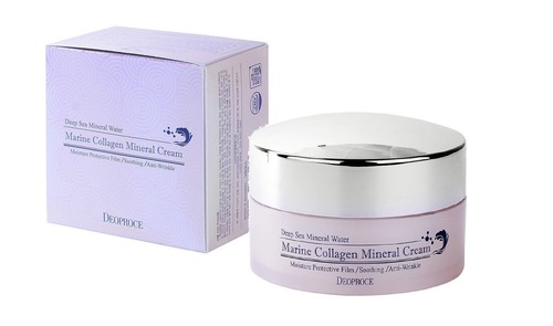 DEOPROCE Marine Collagen Mineral Cream, Крем для лица с морской водой и коллагеном 100 гр