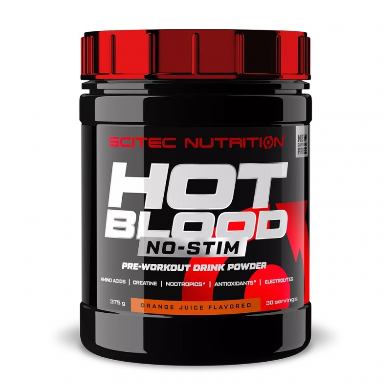 Scitec Nutrition Hot Blood No-Stim, Предтренник 375 гр