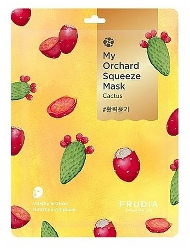 FRUDIA Маска тканевая Витаминизирующая с кактусом, My Orchard Squeeze Mask 20ml Cactus 10 шт