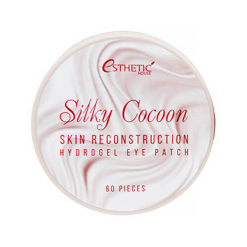 ESTHETIC HOUSE Гидрогелевые патчи д/г шелк, SILKY COCOON HYALURONIC EYE PATCH, 60 шт