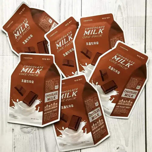 A`PIEU Тканевая смягчающая маска с экстрактом какао, Chocolate Milk One-Pack 21 гр