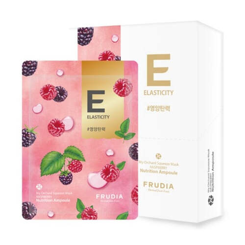 FRUDIA Маска тканевая Тонизирующая с малиной, My Orchard Squeeze Mask 20ml Raspberry 10 шт