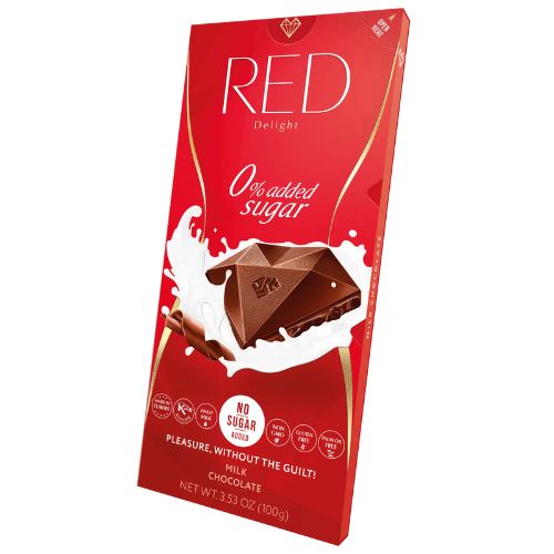 RED Delight Молочный шоколад с пониженной калорийностью, 85 гр