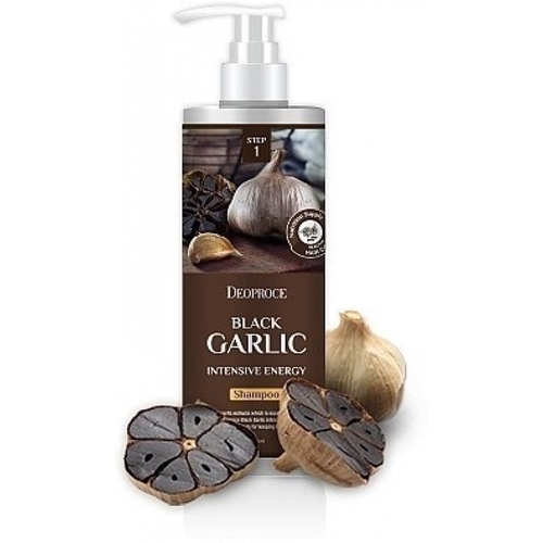 DEOPROCE Black Garlic Intensive Energy Shampo, Шампунь с черным чесноком 1000 мл