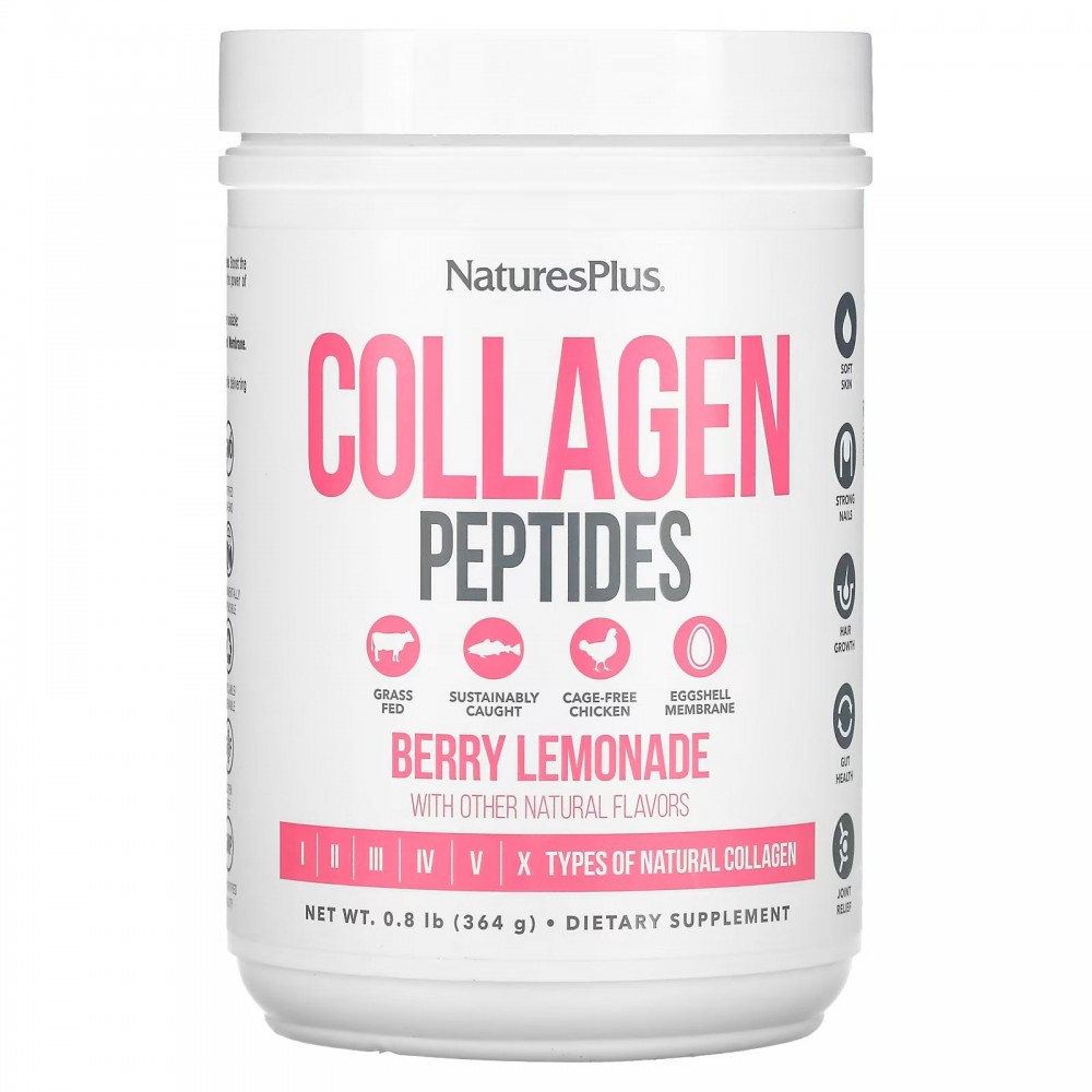 Nature's Plus, Коллаген Collagen Peptides, Ваниль, 364 гр 
