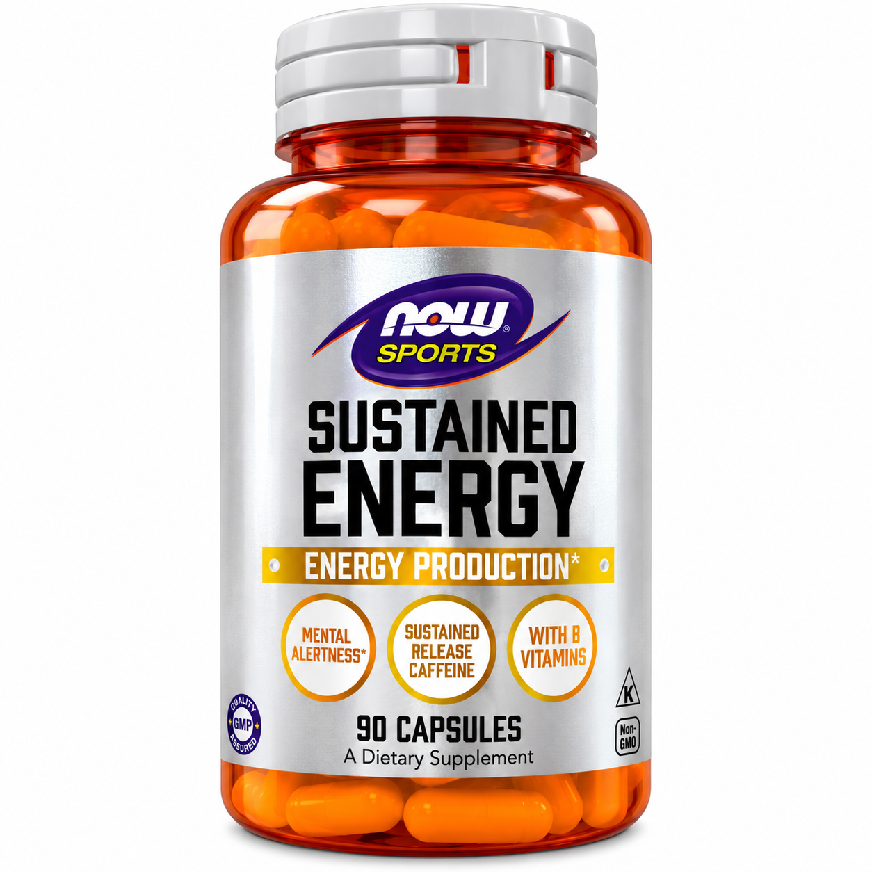 Now Foods Энергетическая формула, Sustained Energy, 90 вегетарианских капсул 