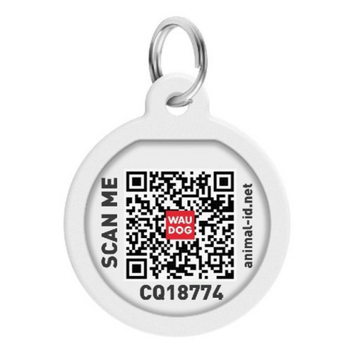 WAUDOG, Адресник Smart ID c QR-паспортом, Металл, Рисунок 