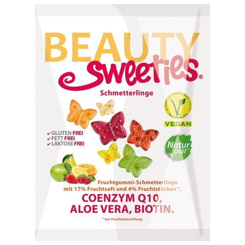 BeautySweeties Мармелад фруктовые бабочки без сахара, 125 гр