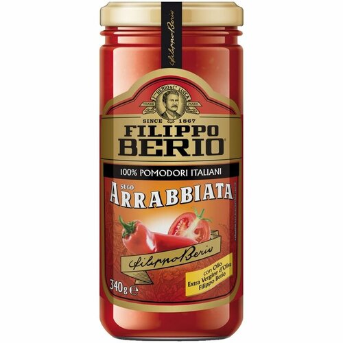 Filippo Berio Соус томатный Арраббьята, 340 гр