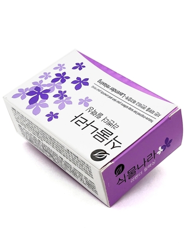 CJ LION, Мыло РАССЛАБЛЯЮЩЕЕ с экстрактом Лаванды, Shingmulnara Botanic Nation Lavender Relaxing 100г