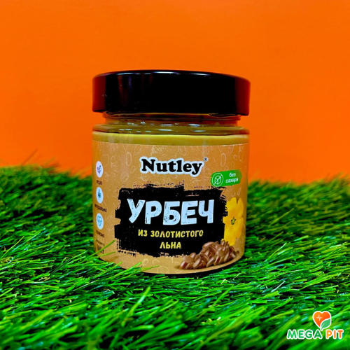 Nutley Урбеч из золотистого льна, 180 гр
